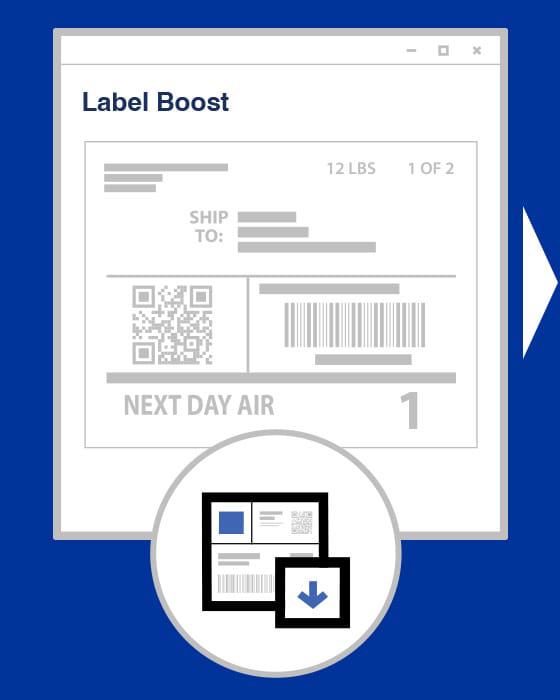 Step 2: Label Boost Software Intercepts Print Job