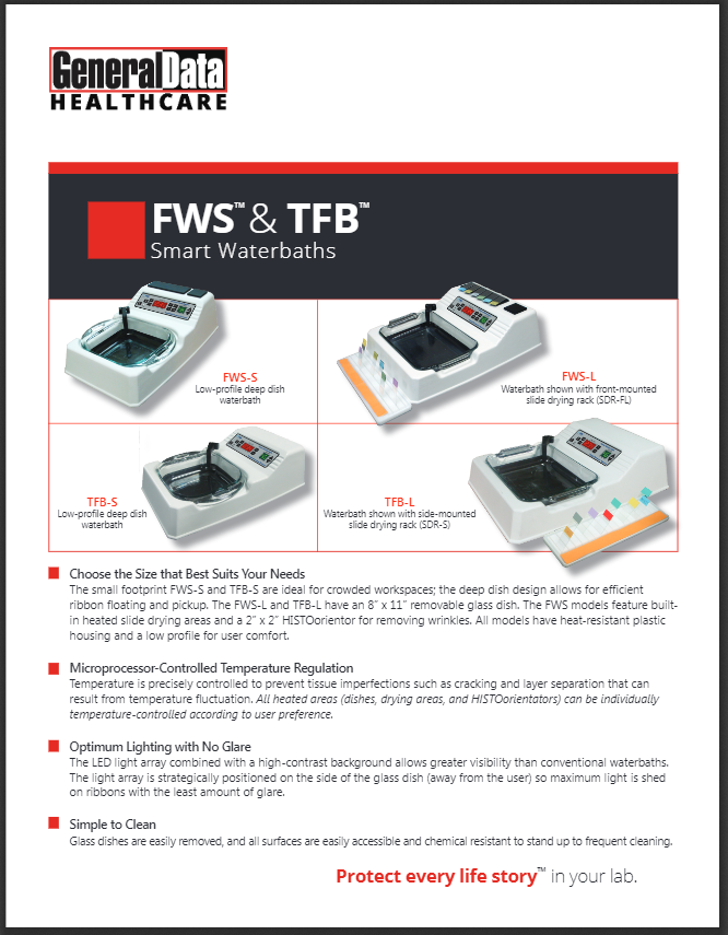 FWS & TFB Smart Waterbaths Product Brochure