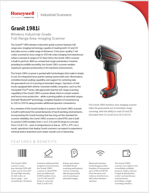 Honeywell Granite Product Brochure