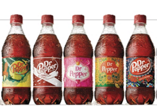 Dr. Pepper unique label designs