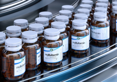 Vitamin Bottles Labeled 