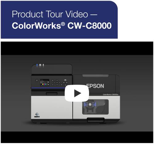 Watch The Epson ColorWorks CW-C8000 Color Label Printer Product Video