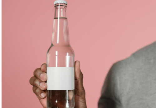 Blank Bottle Label