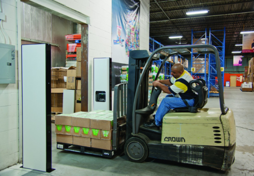 RFID in use in a warehouse