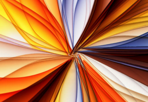 Colored Paper in Floral Pattern