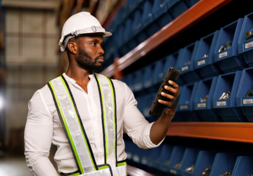 RFID in use in a warehouse