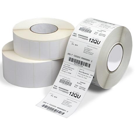 Barcode Labels Printed On Paper Stock And On Clear Vinyl