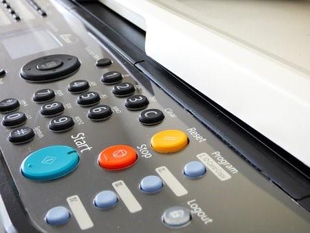 Image of buttons on a printer