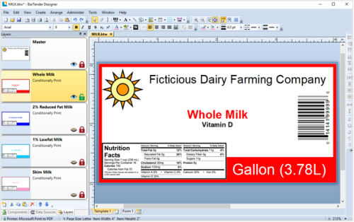 BarTender Professional Label Design Software - Powerful Design Tools