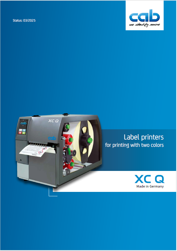 Cab XC Q Series Industrial Two-Color Thermal Label Printer Product Brochure