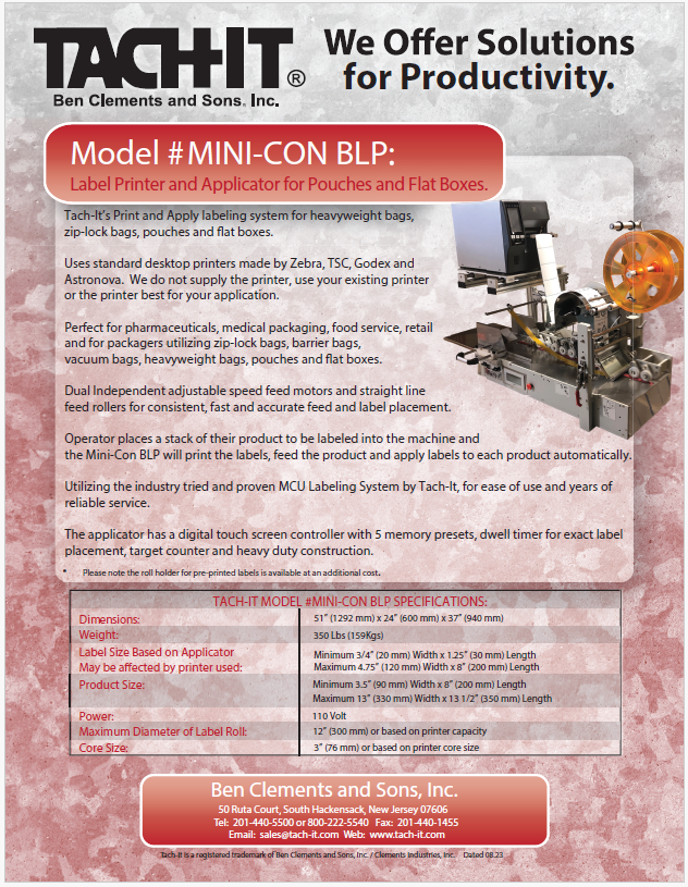 Tach-It Mini-Con BLP