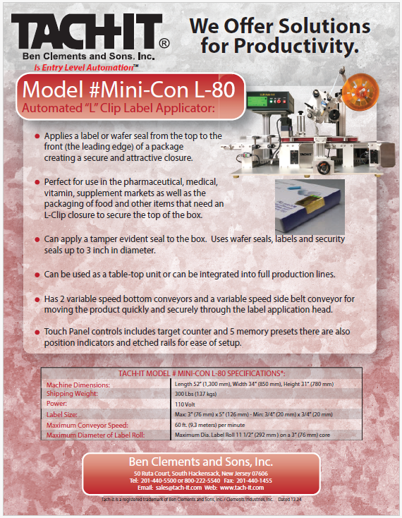 Tach-It Mini-Con L-80