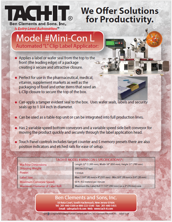 Tach-It Mini-Con L 