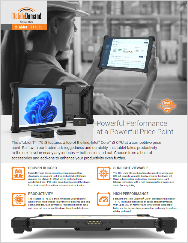 xTablet T1175 Product Brochure