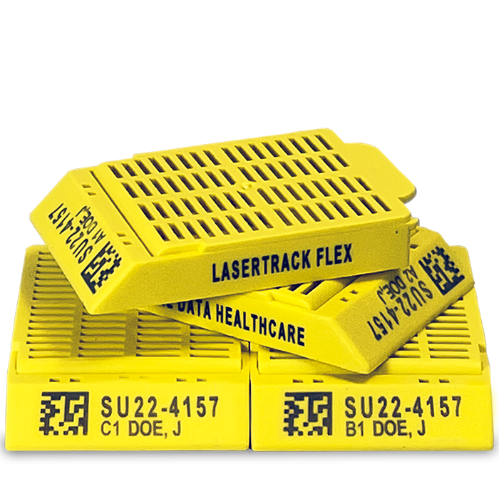 Lasertrack cassettes for histology