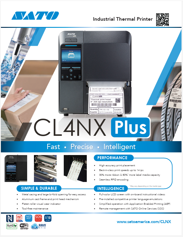 SATO CL4NX Plus RFID Printer Brochure