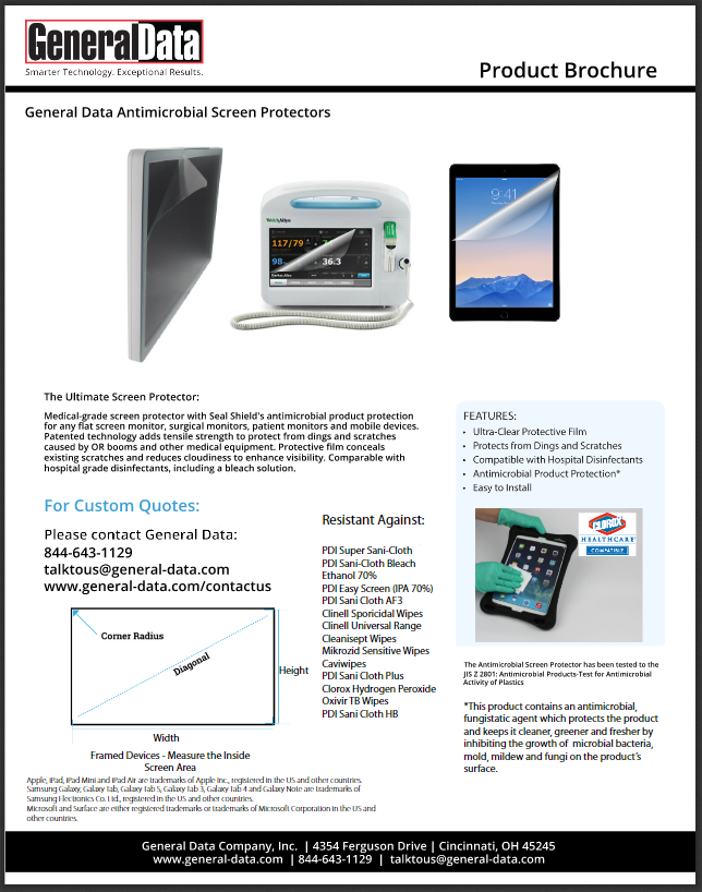 Antimicrobial Screen Protectors Brochure