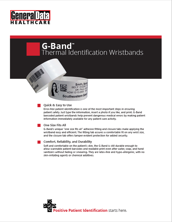G-Band Wristbands Product Brochure