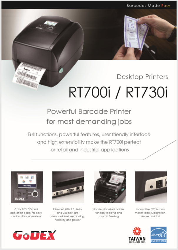 GoDEX RT700i Product Brochure