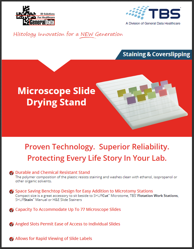 Microscope Slide Drying Stand Product Brochure