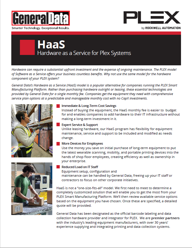 PLEX Hardware As A Service Brochure
