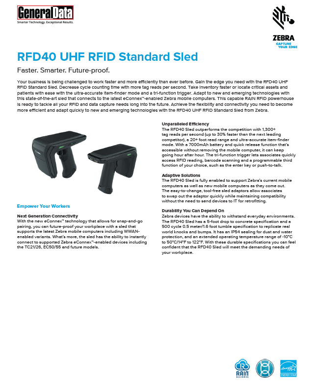 Zebra RFD40 Product Brochure