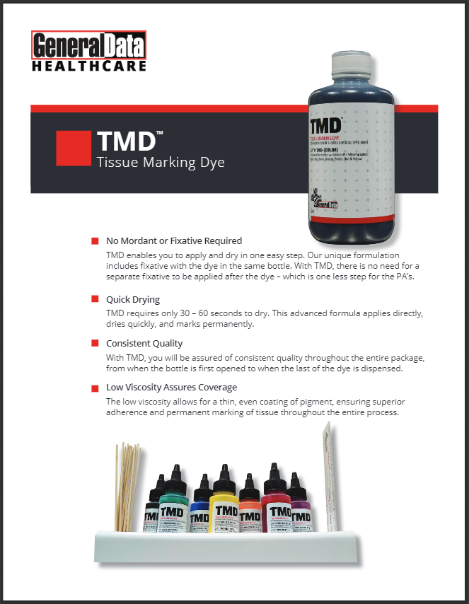 TMD Tissue Marking Dyes Product Brochure