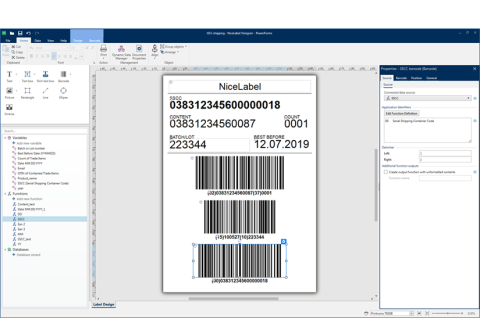 barcode label software nicelabel designer express general data